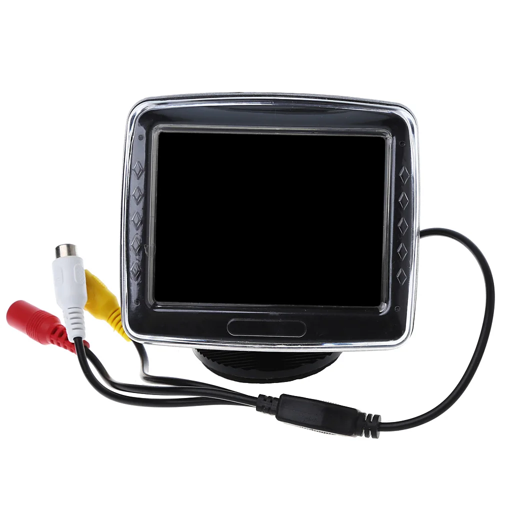 2017New 3,5 Palcový TFT Displej LCD Monitor Zadnej strane Fotoaparátu Auto Zozadu Zálohy JUN16