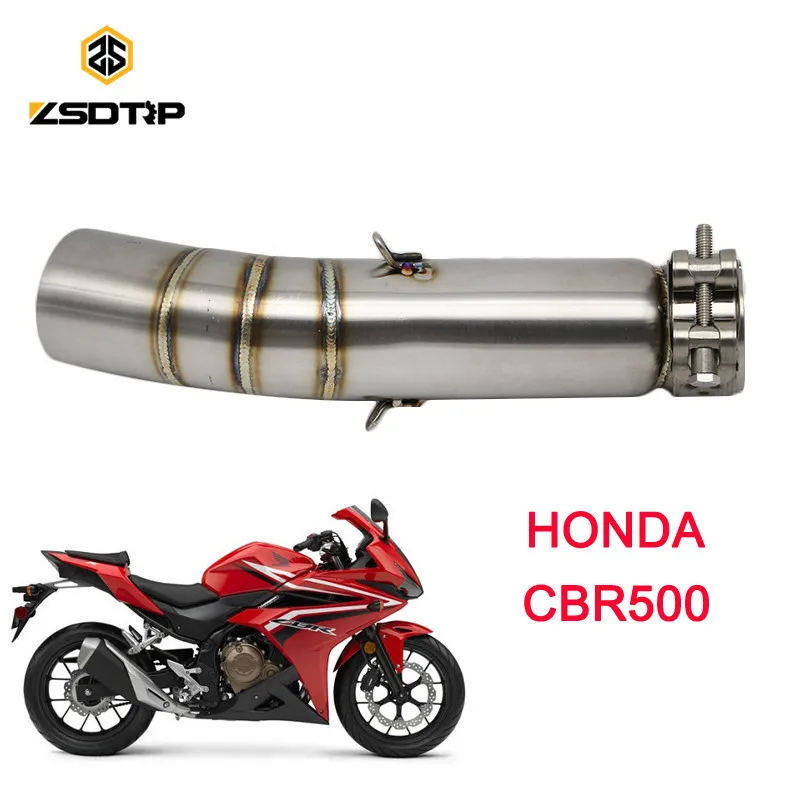 2018 nové ZSDTRP Motocykel Modifiy výfukového potrubia prípade honda CBR500 racing motor model materiál z Nehrdzavejúcej ocele