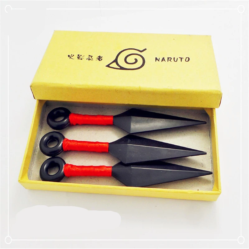 3ks/box Vysokej kvality 3styles NARUTO Hatake Kakashi Deidara Haruno Sakura Kunai Shuriken Zbrane Cosplay PVC Cosplay Príslušenstvo
