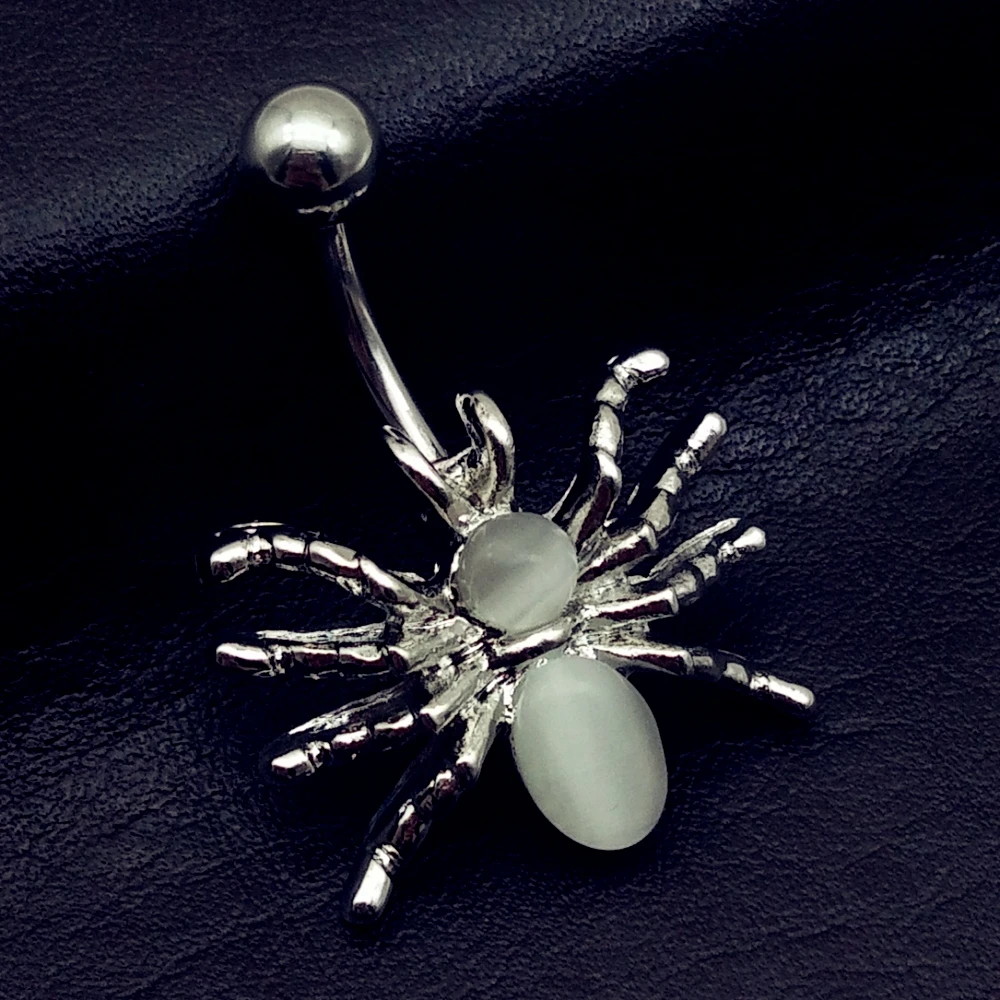5 ks 2017 mix štýl clear white moon star zbraň strapec klobúk spider visieť pupok brucho tlačidlo panela prstene, piercing šperkov