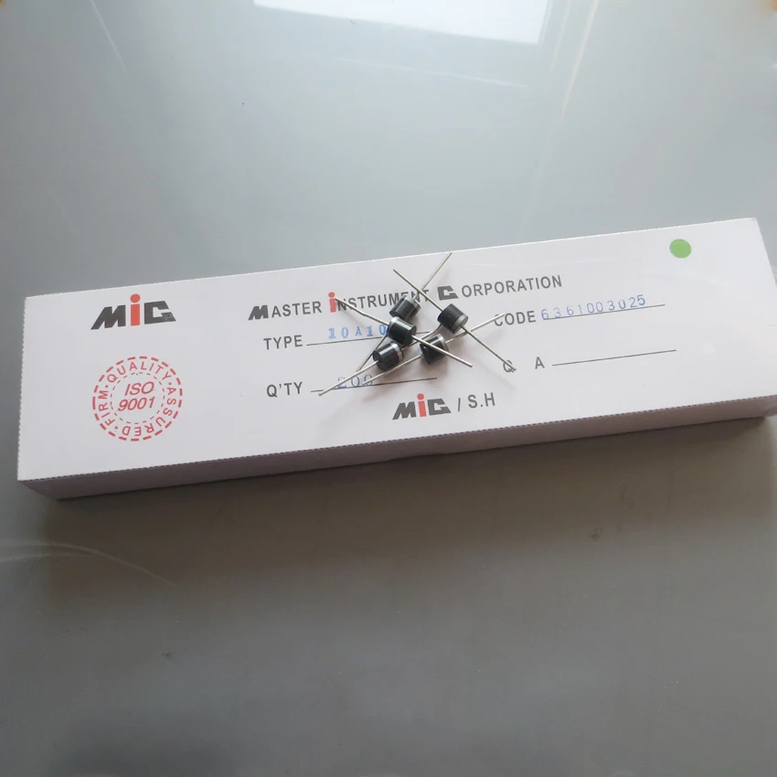 5 KS X 10A 1000V diódy MIC10A10 60 mm*8mm pre DIY Solárne Články panel Spojovacej skrinke diódy