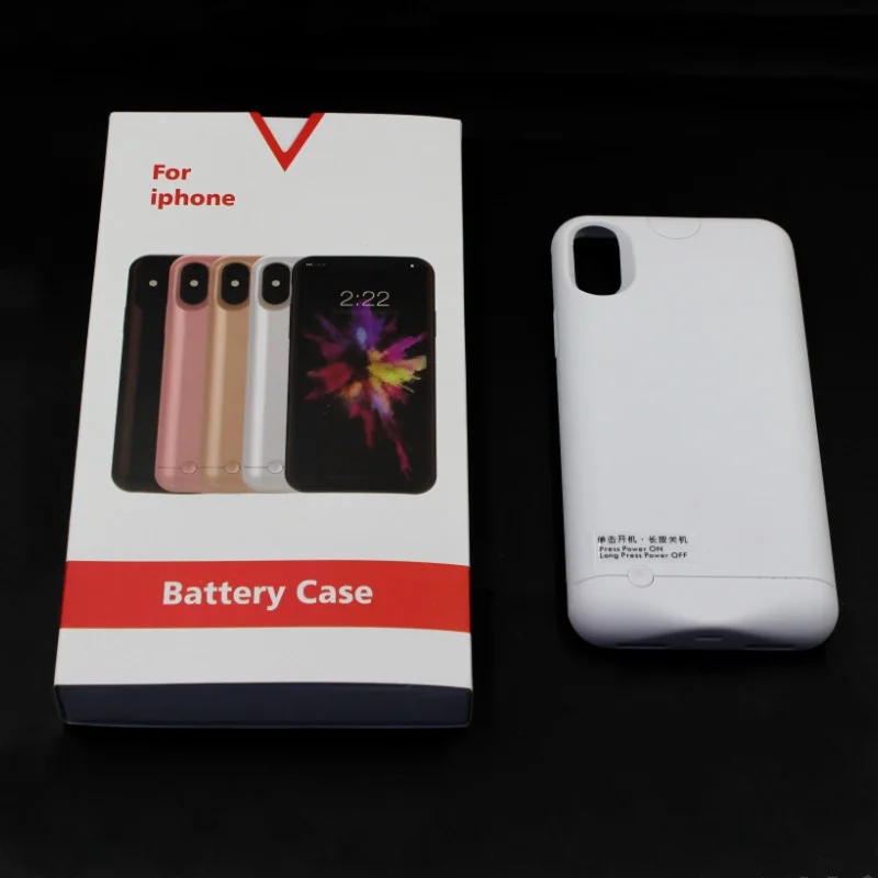 5200mAh Externé Batérie, Nabíjačky, púzdra Pre iPhone X Power Prípade Ultra Tenké Slim Portable Power Banky Pre iPhone X Batéria Prípade
