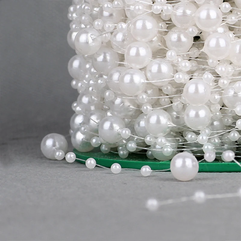 60 m/roll perly, Korálky reťazca Garland Svadobné Vrchol kvet/ Crafting DIY príslušenstvo / Nevesta vlasy dekorácie