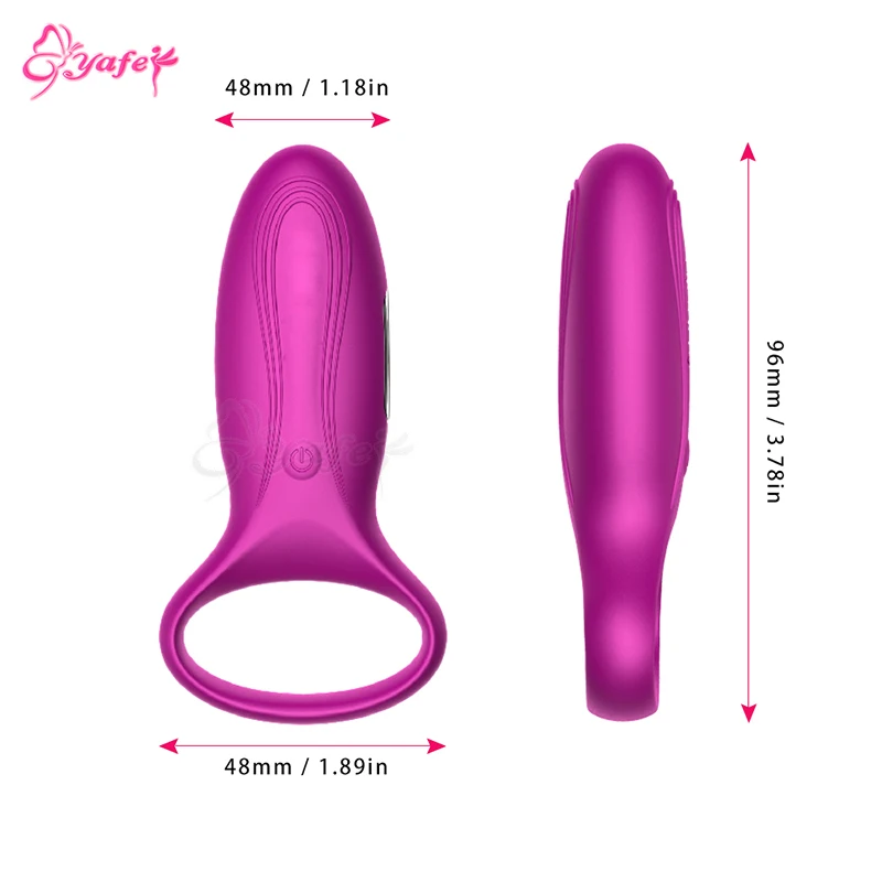7 Rýchlosť Vibračné dildo Mužský Penis Krúžok Silikónový Vibrátor Masér Nabíjateľná Dlhotrvajúci Penis Krúžok Sexuálne Hračky pre Coulples