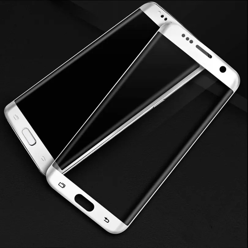 9H 3D Zakrivené plochy na Celej Obrazovke Kryt v nevýbušnom Tvrdené Sklo Fólia pre Samsung Galaxy S7 okraji S7 Okraji Screen Protector