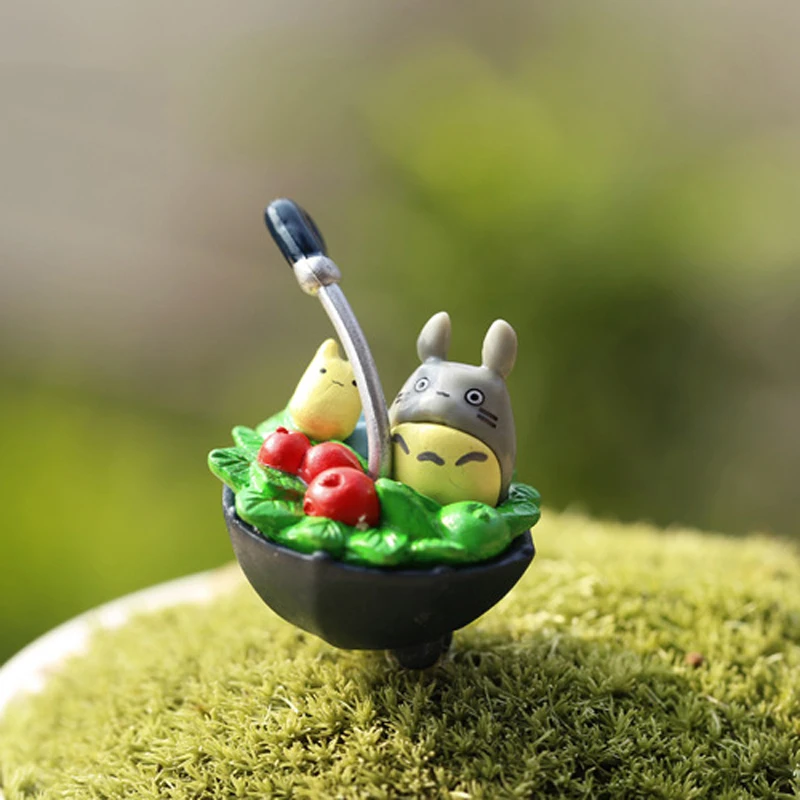 9pcs kawaii roztomilé Anime Môj Sused Totoro micro záhrada krajiny dekorácie Trávnik ozdoby údaje hračky DIY akvárium príslušenstvo