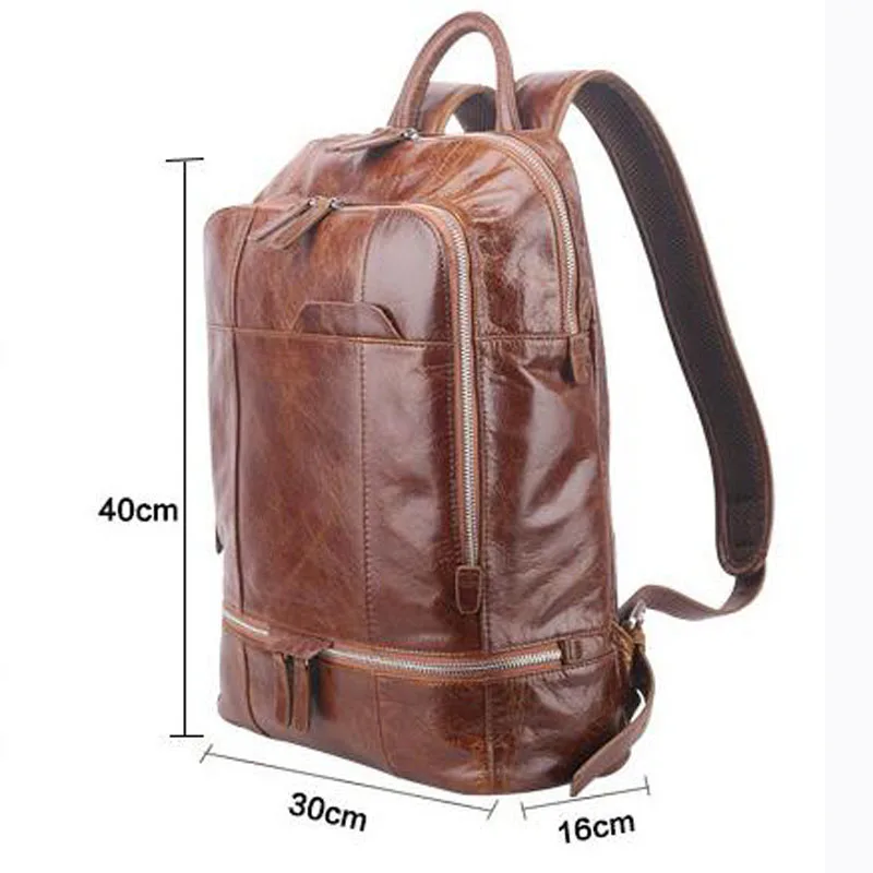 AETOO Nové kožené mužov batoh veľké originálne kožené cestovné veľkú kapacitu prvá vrstva kože taška cez rameno