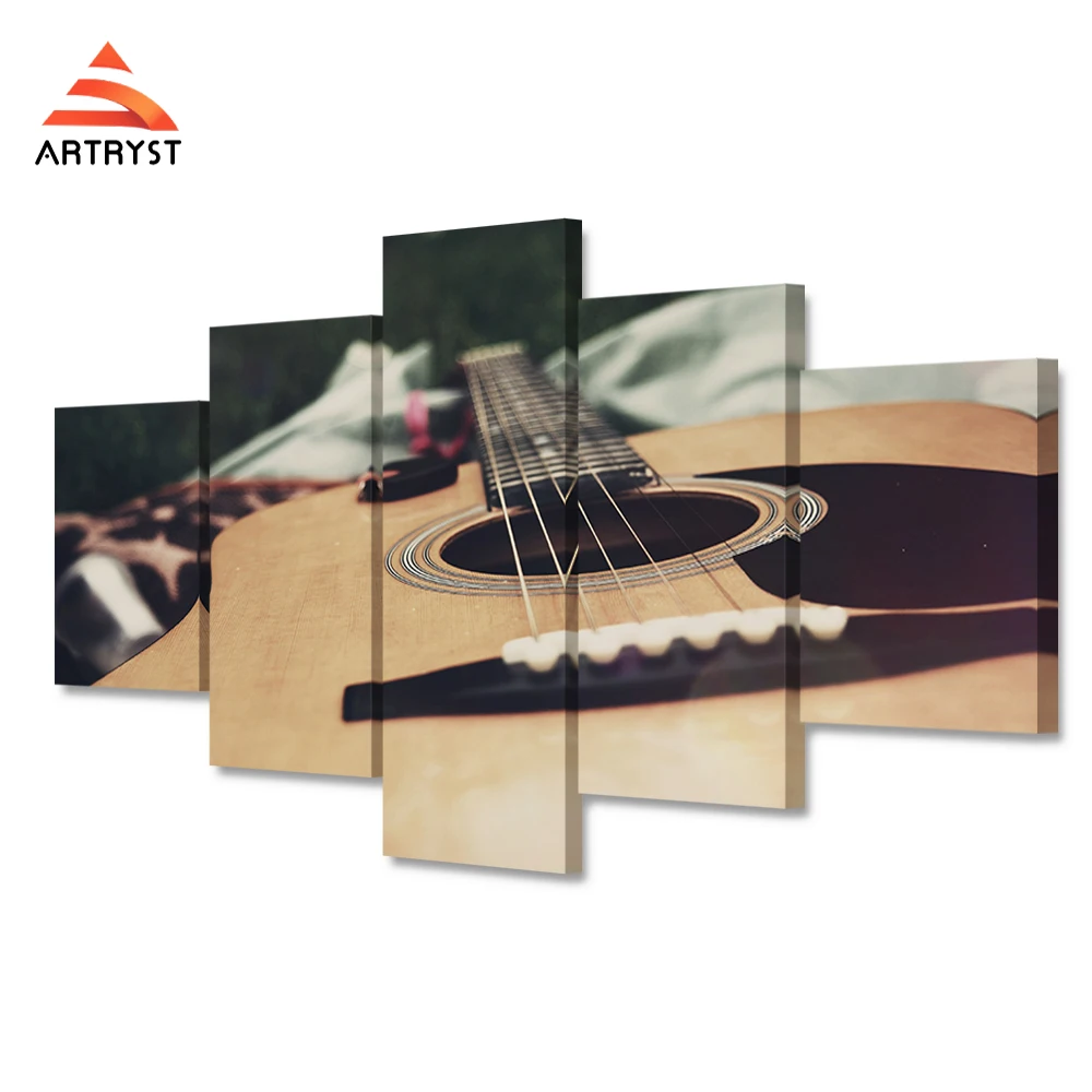 Artryst Moderného domova plátno plagát 5 HD modulárny gitarová hudba obraz tlačený na umelecké plátno steny v obývacej izbe umenie obrázok