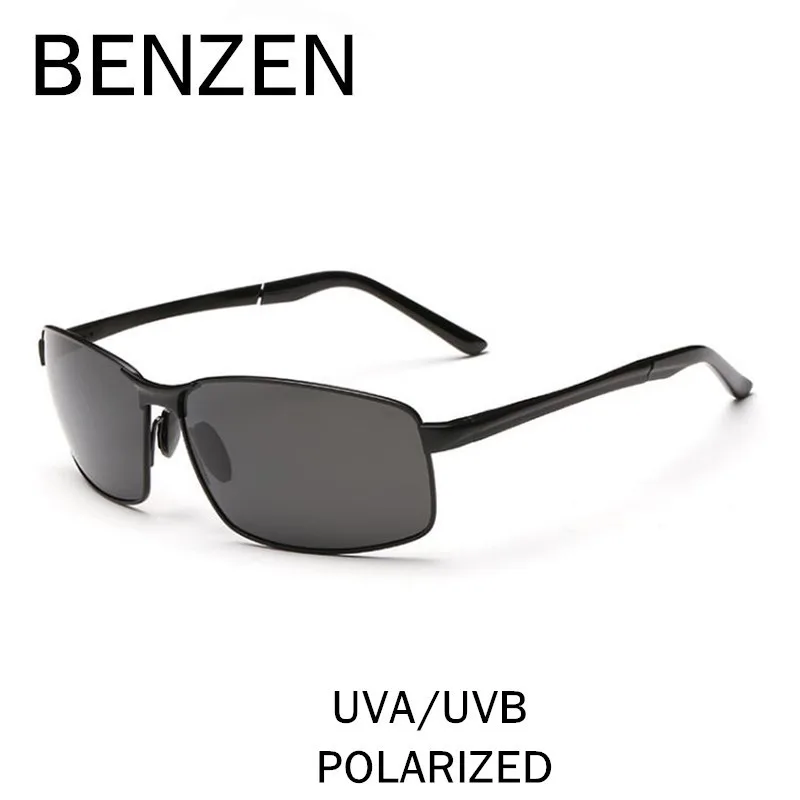BENZEN Polarizované slnečné Okuliare Mužov Značky Dizajnér Ročník Mužskej Slnečné Okuliare HD UV 400 Jazdy Okuliare Pre Mužov Odtiene So Prípade 9197