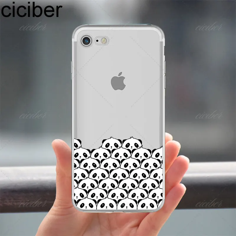 Ciciber Roztomilý Zvieratá Vzor Dizajn, Mäkké Kremíka Telefón Prípadoch Kryt pre IPhone 6 6 7 8 Plus 5S SE X Flamingo Panda Fundas Mačka