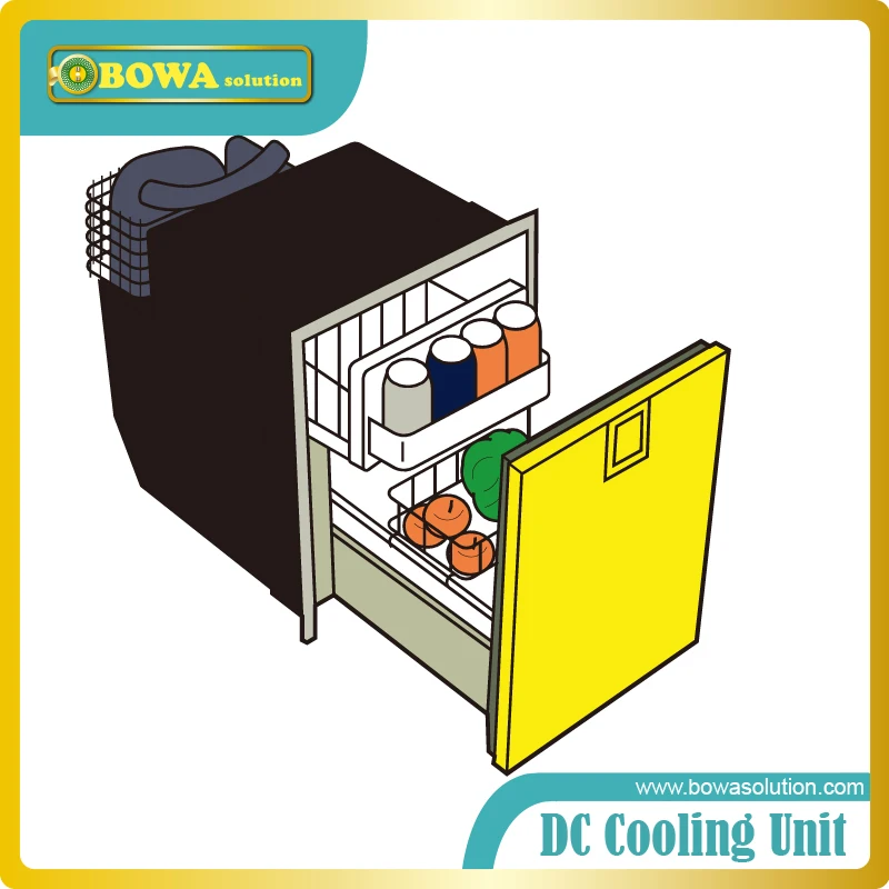DC12V a DC24V kompresora (130W~400W kapacita chladenia) vhodné pre auto chladnejšie a prenosný chladiaci systém