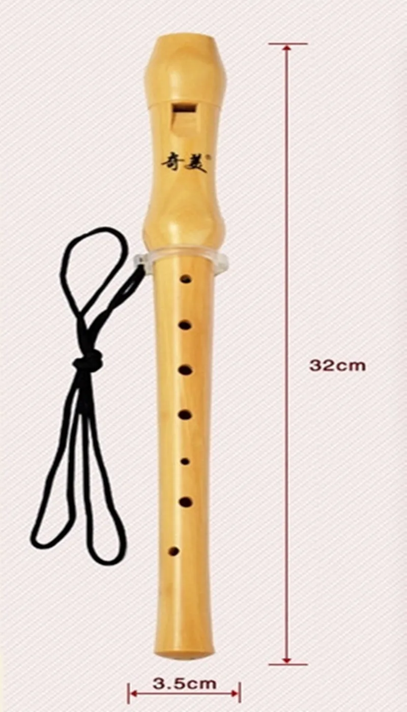 Drevené Záznamník Soprán 8 otvor Germánske VerticalClarinet Flauta Tlačidlo C Čínsky Vertikálne Flauta Drevo na Hudobné nástroje, Drevená Flauta