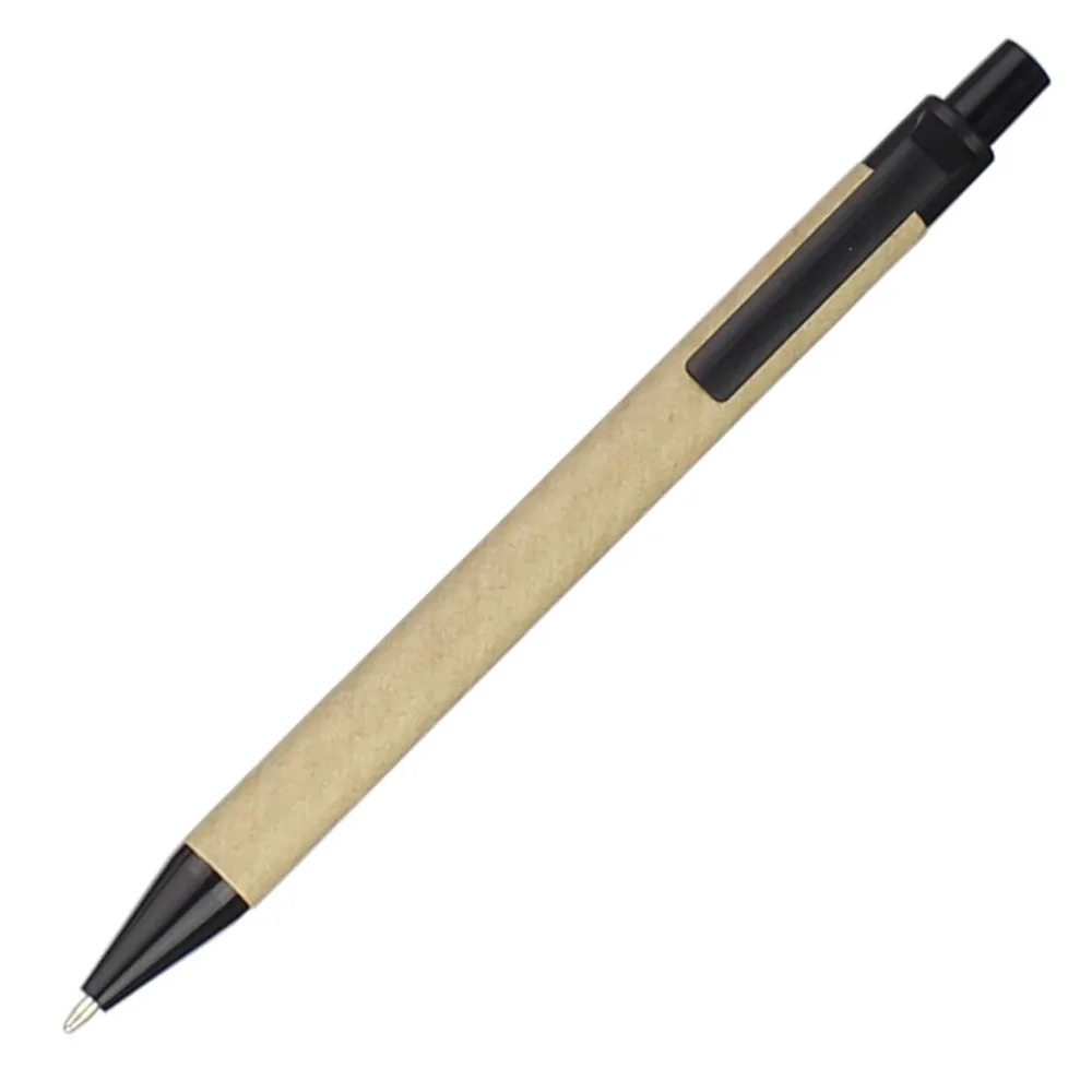 Eco pero,čierny atrament,plastový klip zelený koncept ekologických recyklovaný papier guličkové pero, veľkoobchod,vlastnú propagáciu darček