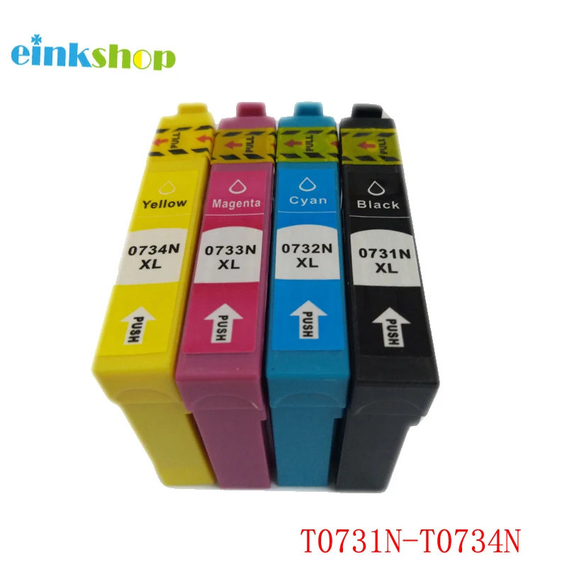 Einkshop T0731 - T0734 T0731N Ink Cartridge pre Epson Stylus CX8300 CX3900 CX7300 CX4900 CX5900 TX210 TX105 TX200 Tlačiareň