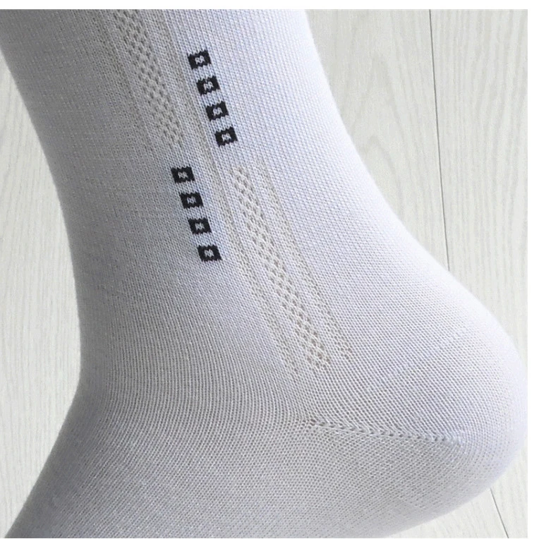 Fcare 10PCS=5 párov Bambusové vlákno ponožky muži ručné bavlnené ponožky lacné business ponožky