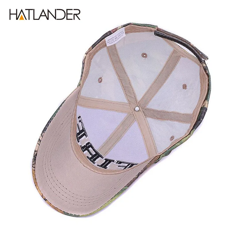 [HATLANDER]OHEŇ písmená športové čiapky camo vonkajšie zakrivené rybárske klobúky vybavené hip hop kamufláž šiltovku pre mužov, ženy unisex
