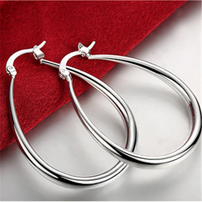 Horúce populárny štandard 925 sterling silver šperky pre ženy, tvorivé prehnané kola strieborné náušnice