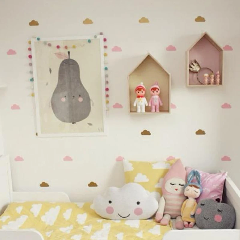 Hot predaj kreatívne HOBBY mraky samolepky na stenu domova obývacia izba samolepky na stenu pre deti izby s Oblečením nálepky