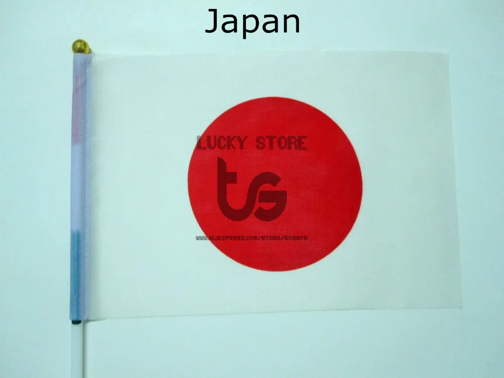 Japonsko vlajka doprava zadarmo Rukou máva Vlajkou 10pcs/set Národnej Vlajky Japonsko 14*21 cm