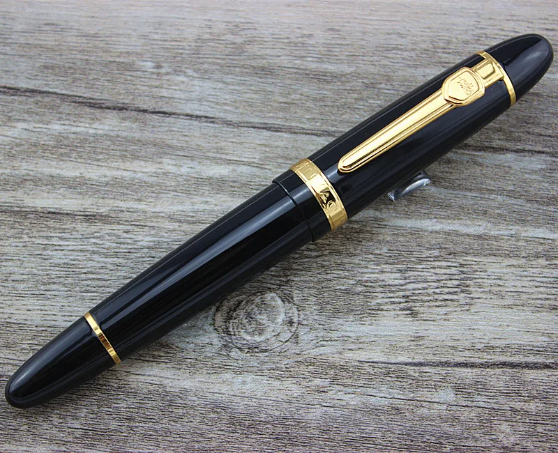 Jinhao 159 roller guličkové pero, Čierny Lak Zlato Orezania Veľké Ťažké