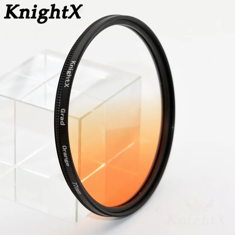 KnightX Grad Žltá farba filter pre nikon canon, sony a6000 príslušenstva eos objektív foto dlsr d3200 a6500 objektív 52mm 58mm 67mm