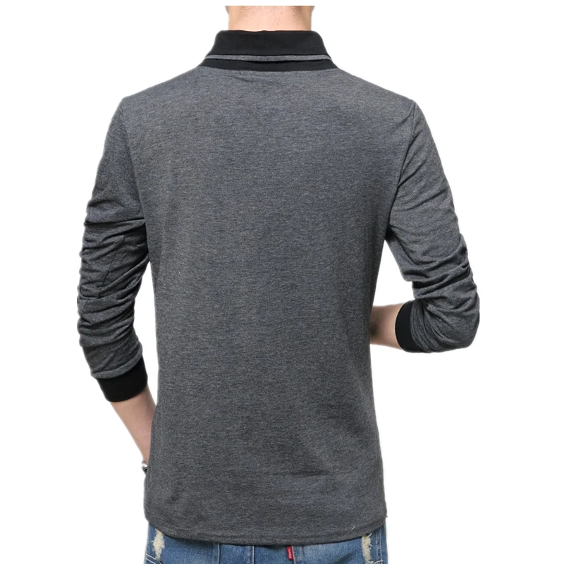 Liseaven Mužov Topy & Tričká Dlhý Rukáv tričko Značky T-Shirts pre Mens T Tričko Plus Veľkosť Bavlna Jeseň Zimné Oblečenie