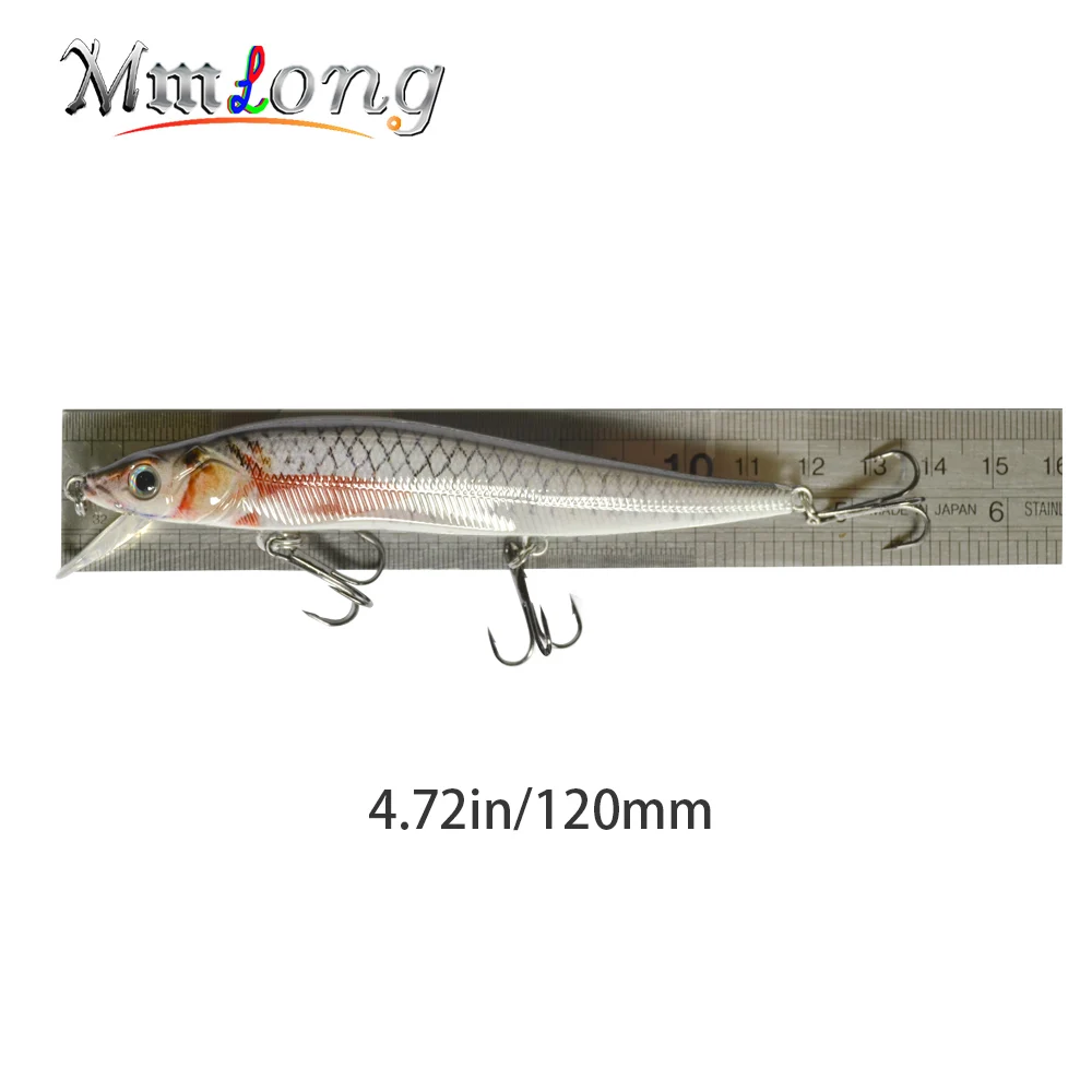Mmlong 12 cm Realistické Minnow Rybárske Lure Hotsale Rybárske Návnady 14.6 g Jedinečný Crankbait 5 Farba Wobbler Ryby Riešiť Pesca MH09C