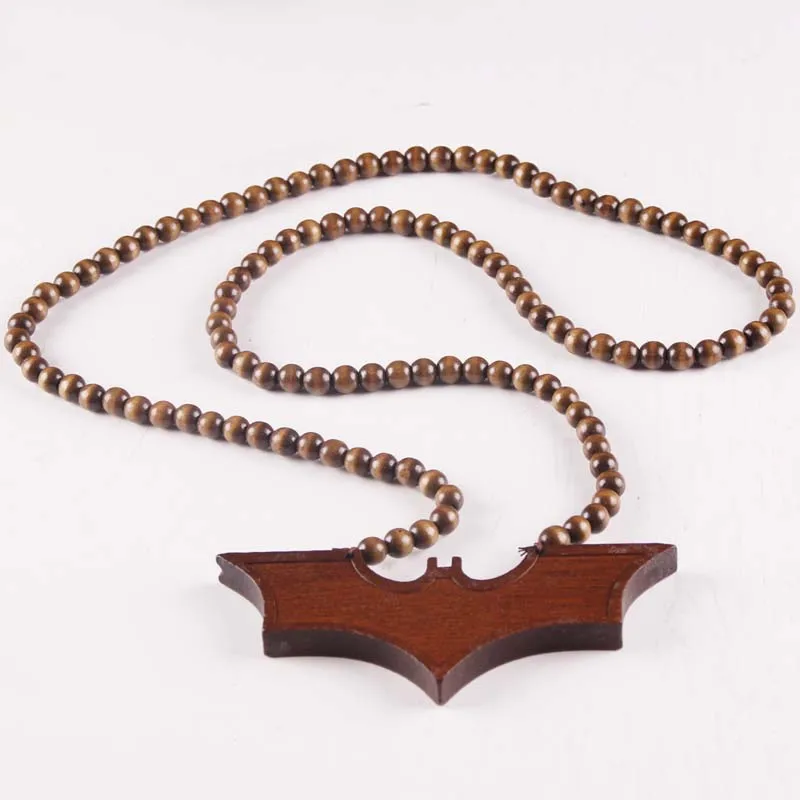 Móda Colares Femininos Hip Hop Dreva Batman Prívesok Náhrdelník Mužov Kvality S Dlhým Reťazcom Bat Náhrdelníky Ženy Šperky