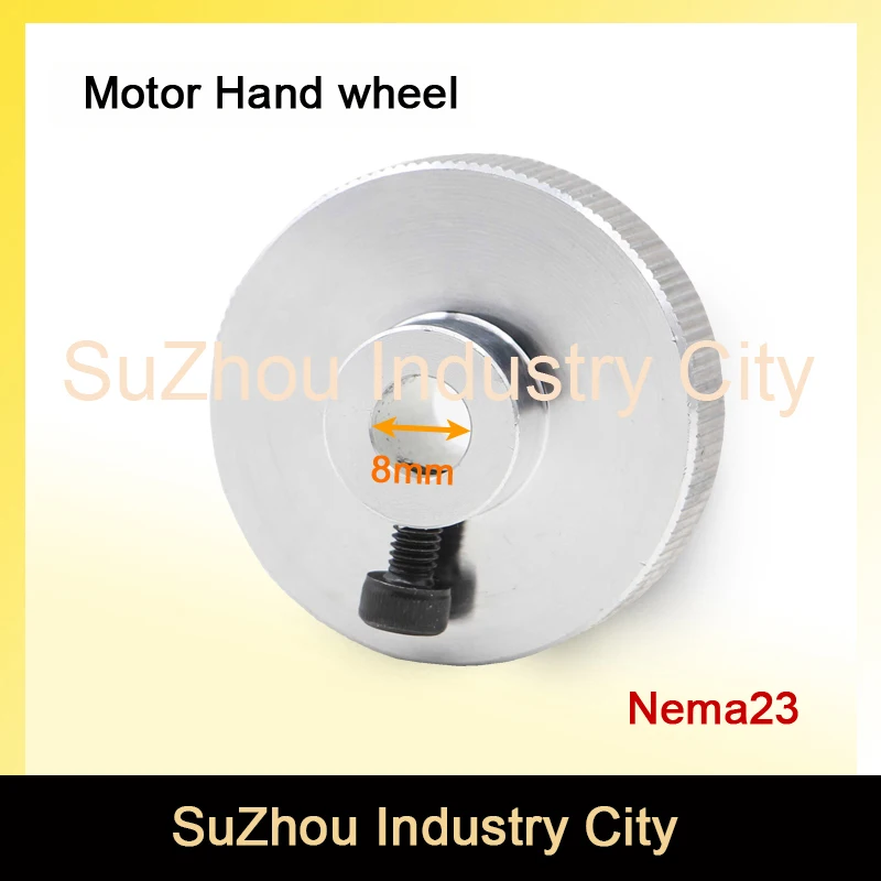 Nema23 stepper motor ručné koleso vnútorné otvor 8 mm Nema 23 motorové ručné koliesko s priemerom 40 mm, vnútorné diery, 8 mm pre dual hriadeľ stepper motor