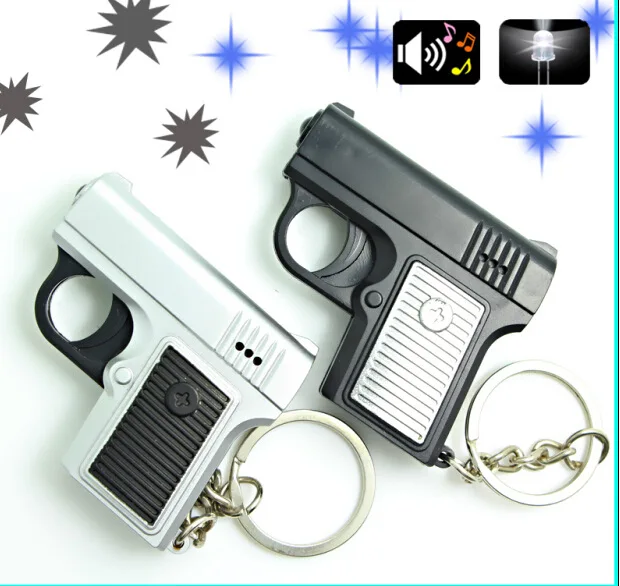 Novinka Položky Dobrodružstvo Čas AK47 Zbrane s LED & Zvuk Mužov Keychain krúžok Šperky Londýne Suvenírov Príslušenstvo Darček Pre Muža