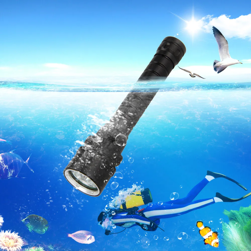 Nové Podvodná 100M 3x XPE FIALOVÁ UV LED Svetlo na Čítanie Potápanie Baterka Pochodeň Ponoriť Svetlo