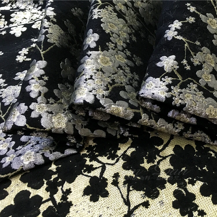 Pozlátené módne žakárové brocade textílie jeseň a v zime ostrý bunda diy šaty žakárové tkaniny veľkoobchod polyesterovej tkaniny tkaniny