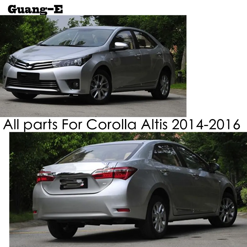 Pre Toyota Corolla Altis 2016 karosérie kryt nárazníka Nerezová oceľ výbava zadné zadné chvost prah pedál panel 1pcs