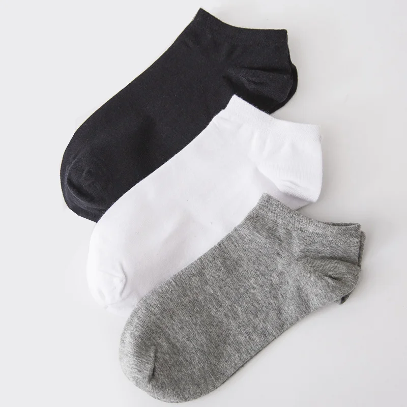 Predaj 1 Pár Mužov Nové Ležérne Pohodlné Jar Kvalitné Letné Nízky Rez Bavlnené Ponožky Pure Color 4Styles