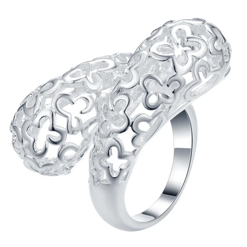Retro Striebro duté prst prsteň strany šperky pre ženy Najvyššej kvality výrobnú cenu veľkoobchod