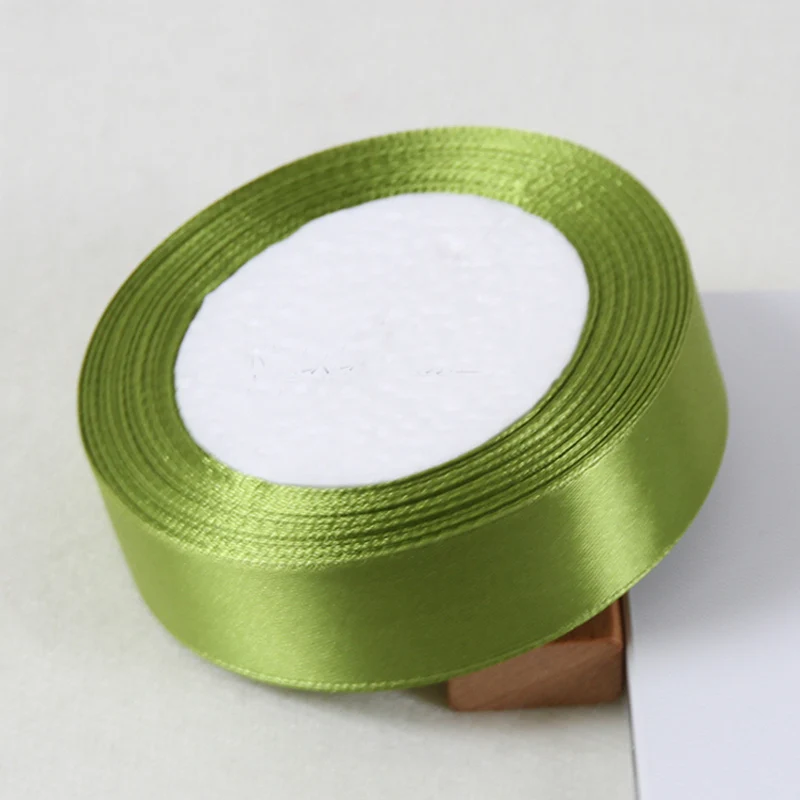 Roll 2,5 Cm Polyesterové Pásky Téma Domova Svadobné Dodávky Tortu Darček Zábal Package Satin Textílie Stuhy DIY Príslušenstvo