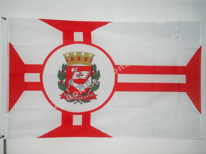 Sao Paulo Mesta, Vlajku 150X90cm (3x5FT) 120 g 100D Polyester Dvakrát Prešité Vysokej Kvality Banner Ensign Doprava Zadarmo