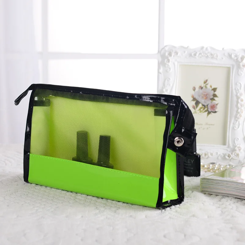Transparentné Kozmetické box žena Prešívaný profesionálna kozmetická taška žien veľkokapacitný úložný kabelka cestovné make-up taška-40