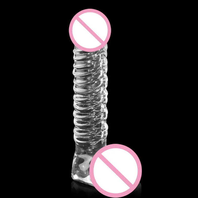 Transprent Pyrex Glass Zadok Plug Crystal Análne Dildo Veľká Veľkosť Penisu G-Spot Stimulácia Dospelých, Sexuálne Hračky