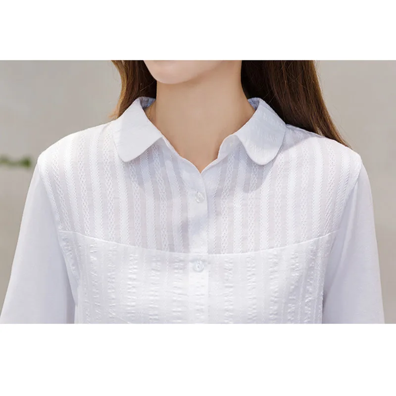Tričko s dlhým rukávom ženy blúzky bavlnené košele blusas mujer de moda 2018 plus veľkosť ženy blúzka bežné dámy topy košieľka femme