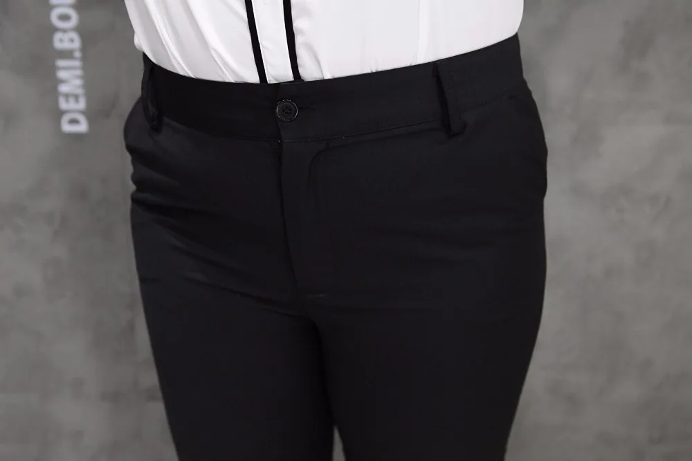 TUHAO Plus Veľkosť dámske nohavice 2017 Formálne 4XL 5XL 6XL Nohavice Ženy členok dĺžka rovné Nohavice big veľkosti ženské Nohavice QT17