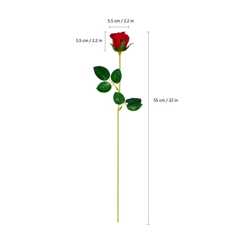 Umelé Ruže Kvet Velvet Red Rose s Zelenej Listovej DIY Bouquetsfor Party, Svadbu, Dovolenku, Dekorácie alebo Valentína Dary