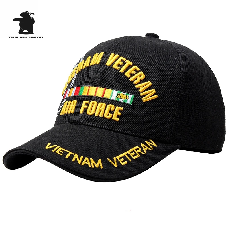 Veľkoobchod Navy Veterán Vojny vo Vietname šiltovku Vysokú Kvalitu Výšivky Nastaviteľné Bežné šiltovku Pre Mužov A Ženy B4C6
