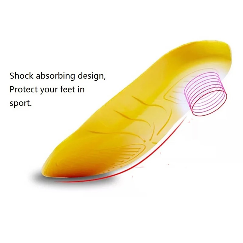 Vložky pre obuv najvyššej kvality vankúše šok absorpcie priedušná pohodlné nohy bolesť zmierniť obuvi vložky pre mužov a ženy
