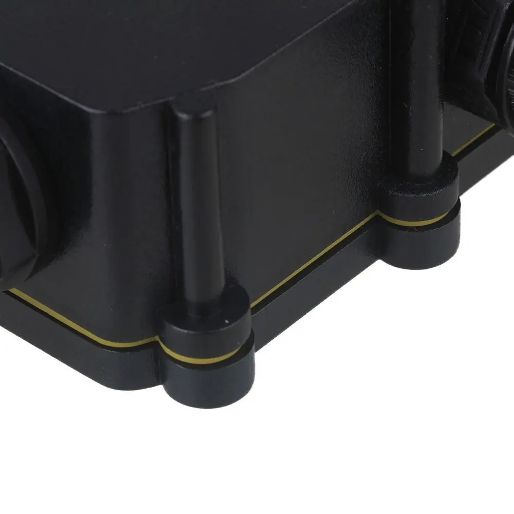 Waterproof Black IP68 Plastové Kábel, Vodič Žľazy Elektrických 4-Kábel Spojovacej skrinke s Terminálové