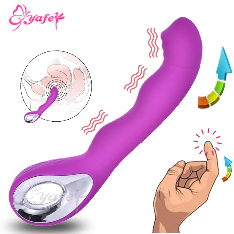 YAFEI 10 rýchlosti G-Spot Vibrátor Nabíjateľná Klitorálny Vibračný Stimulátor prst Prútik Masér Dospelých Intímne sexuálne hračky pre Ženy