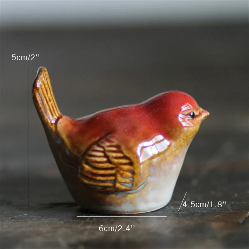 Zakka Štýl Office Dekorácie Vták Figúrka Househod Dekor Módne Tvorivé Retro Vták Sochy Ornament