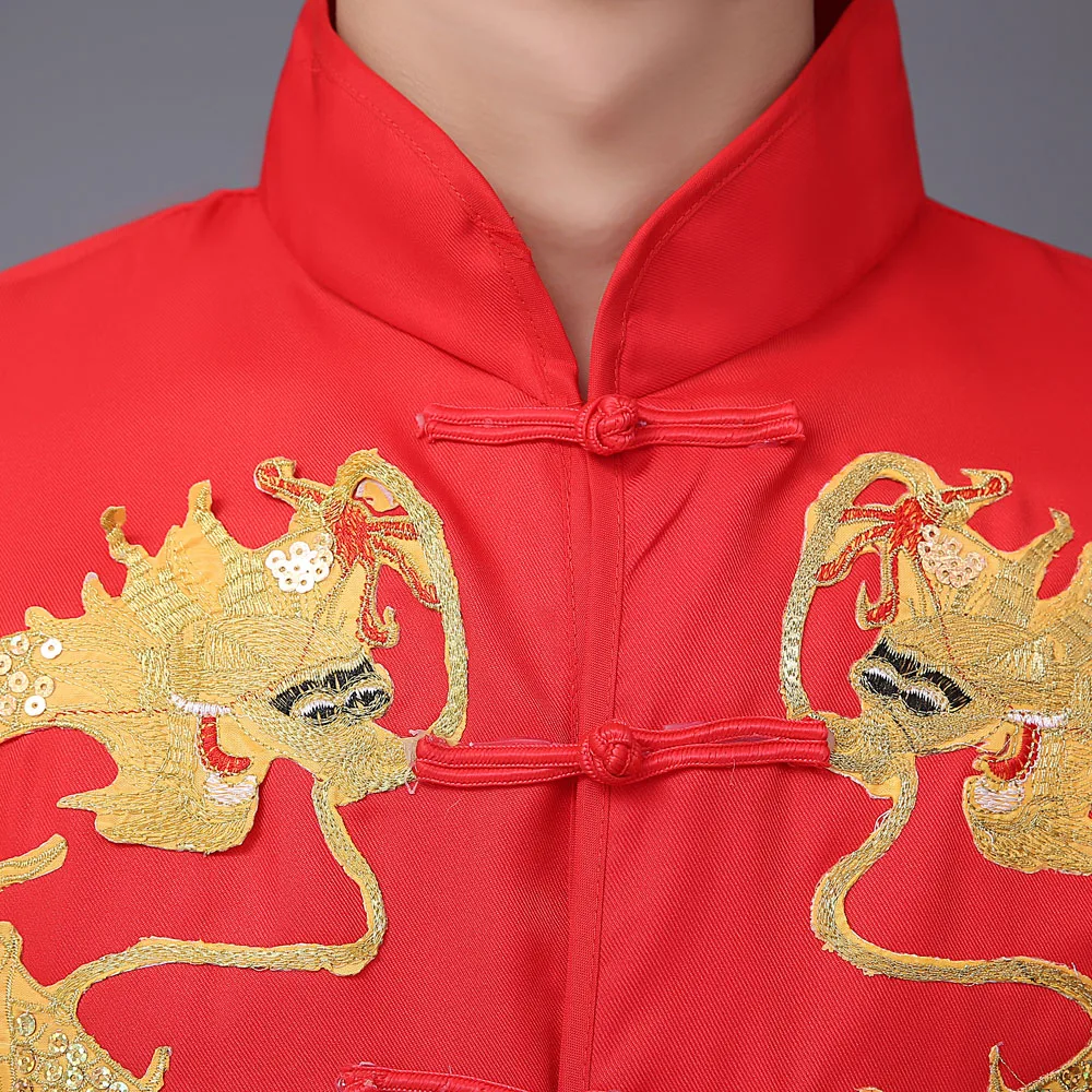 Čínskych Mužov Dragon Tanečné Kostýmy Muž Národnej Tanečnej Akrobacie Župan Yangko Tanečné Oblečenie Čínsky Bubon Tanečné Šaty 89