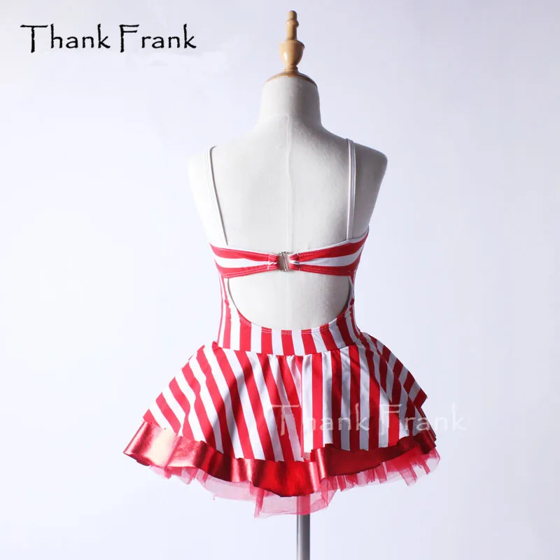 Ďakujeme, Že Frank Červené Pruhované Košieľka Balet Tutu Šaty Dievčatá Dospelých Naval Štýl Backless Tanečných Kostýmov, C361