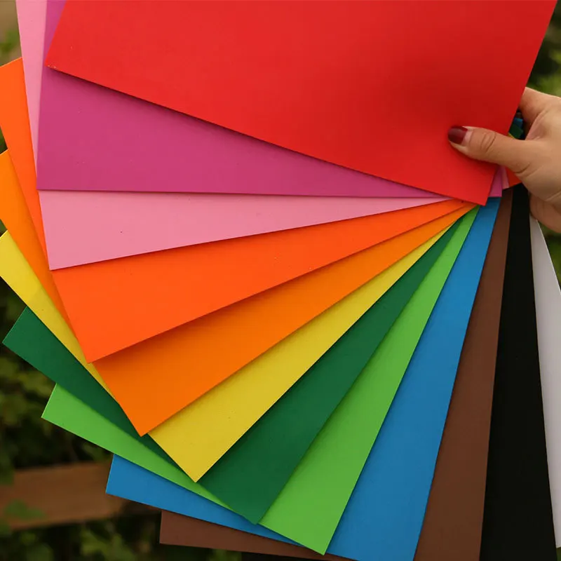 10 ks Späť nálepky hubky papier EVA gumy umenie origami HOBBY ručné farba bublina papier Svadobné party dekorácie 20 * 30 CM